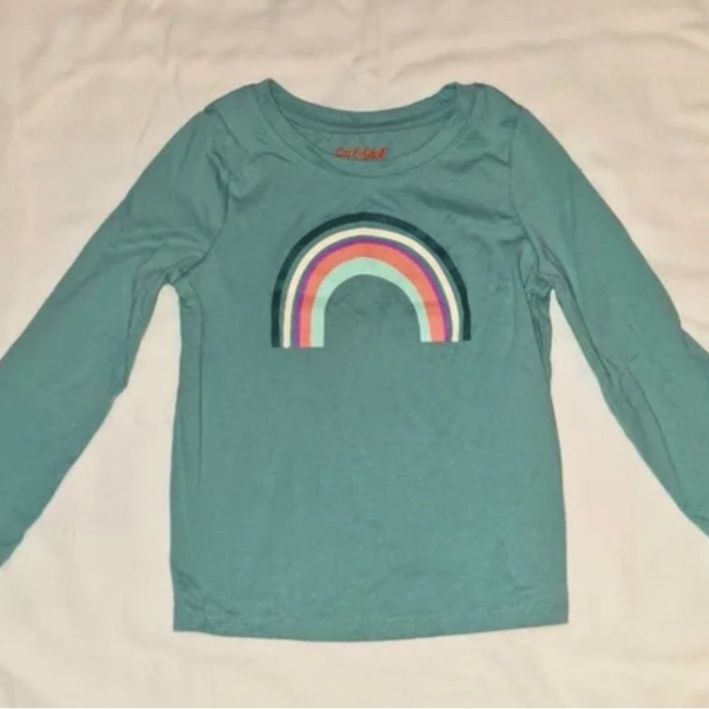 (3PCS/PACK) Cat & Jack Rainbow Long Sleeves T-shirt Size 4T&5T brand new